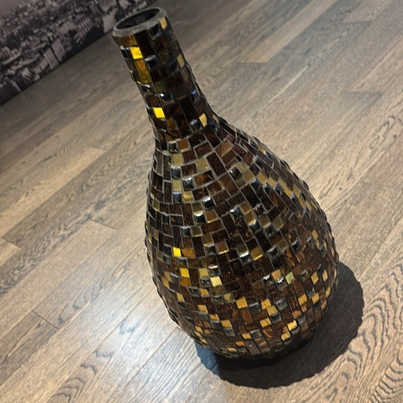 Vintage Mosaic Glass textured Vase - Picture 14 of 15